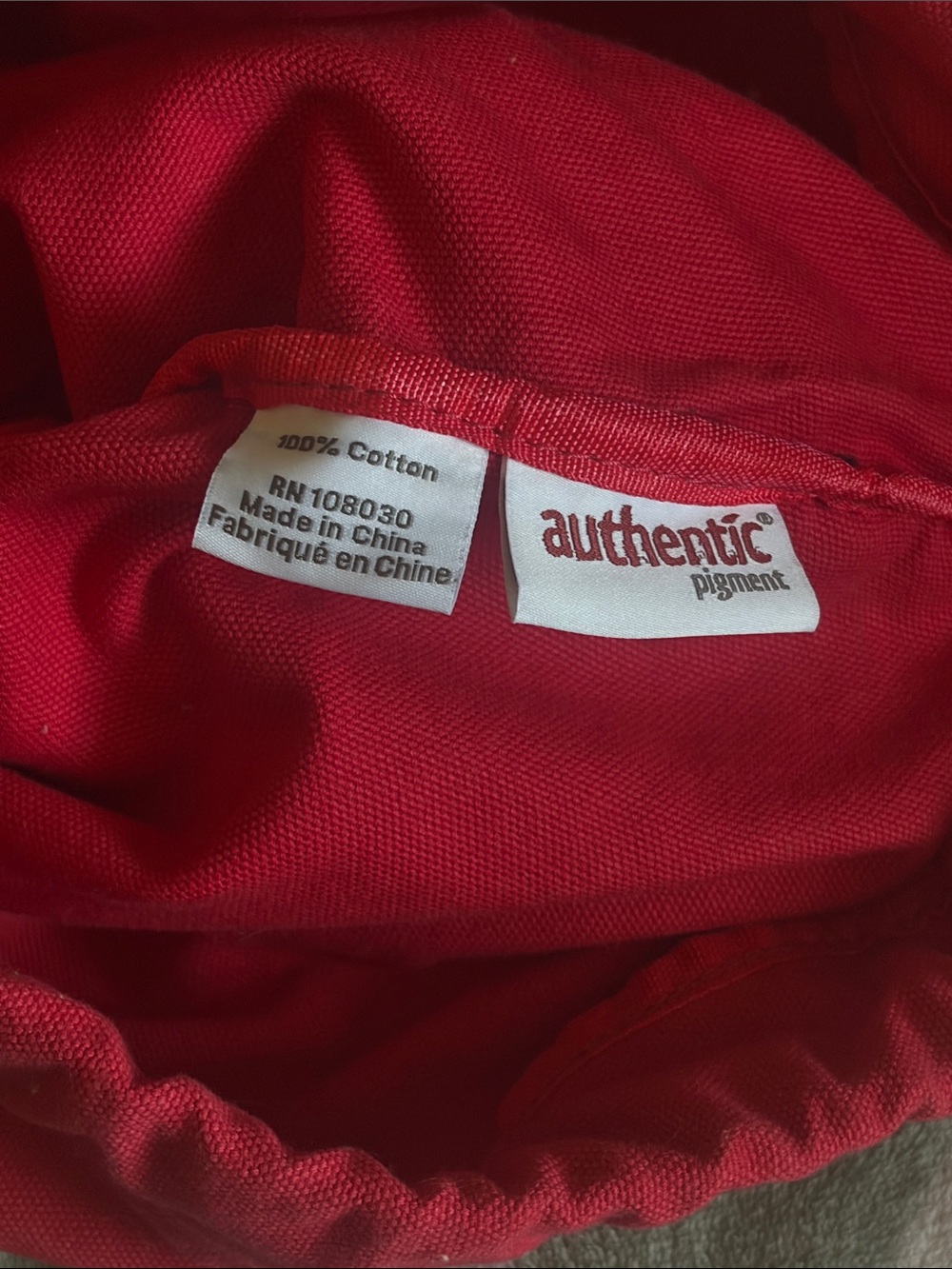 Red Drawstring Backpack - Picture 5 of 5